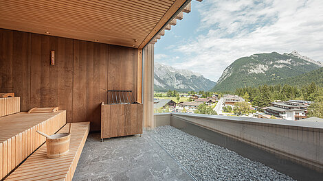 Sauna im Hotel Kristall in Tirol