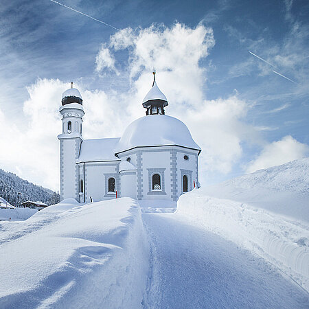 Winter in Leutasch am Seefelder Plateau