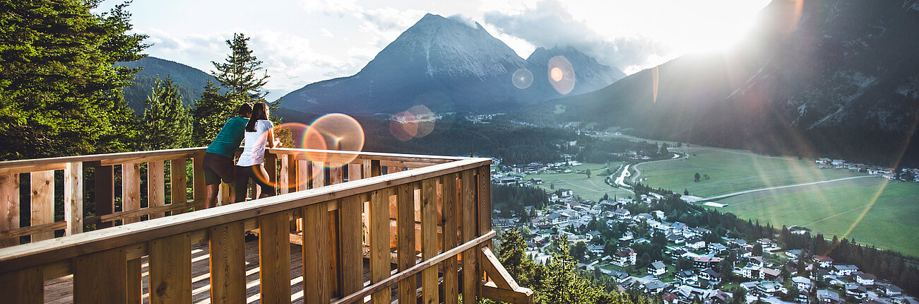 Blick auf Leutasch in Tirol